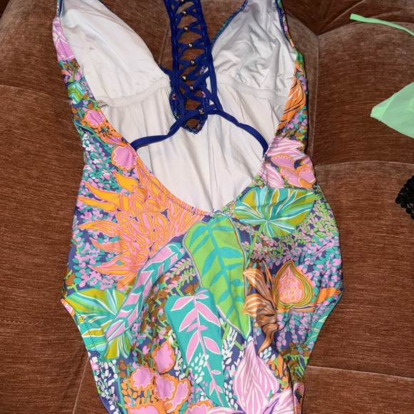 Trina Turk Multicolor Floral One Piece Swimsuit - Picture 2 of 5
